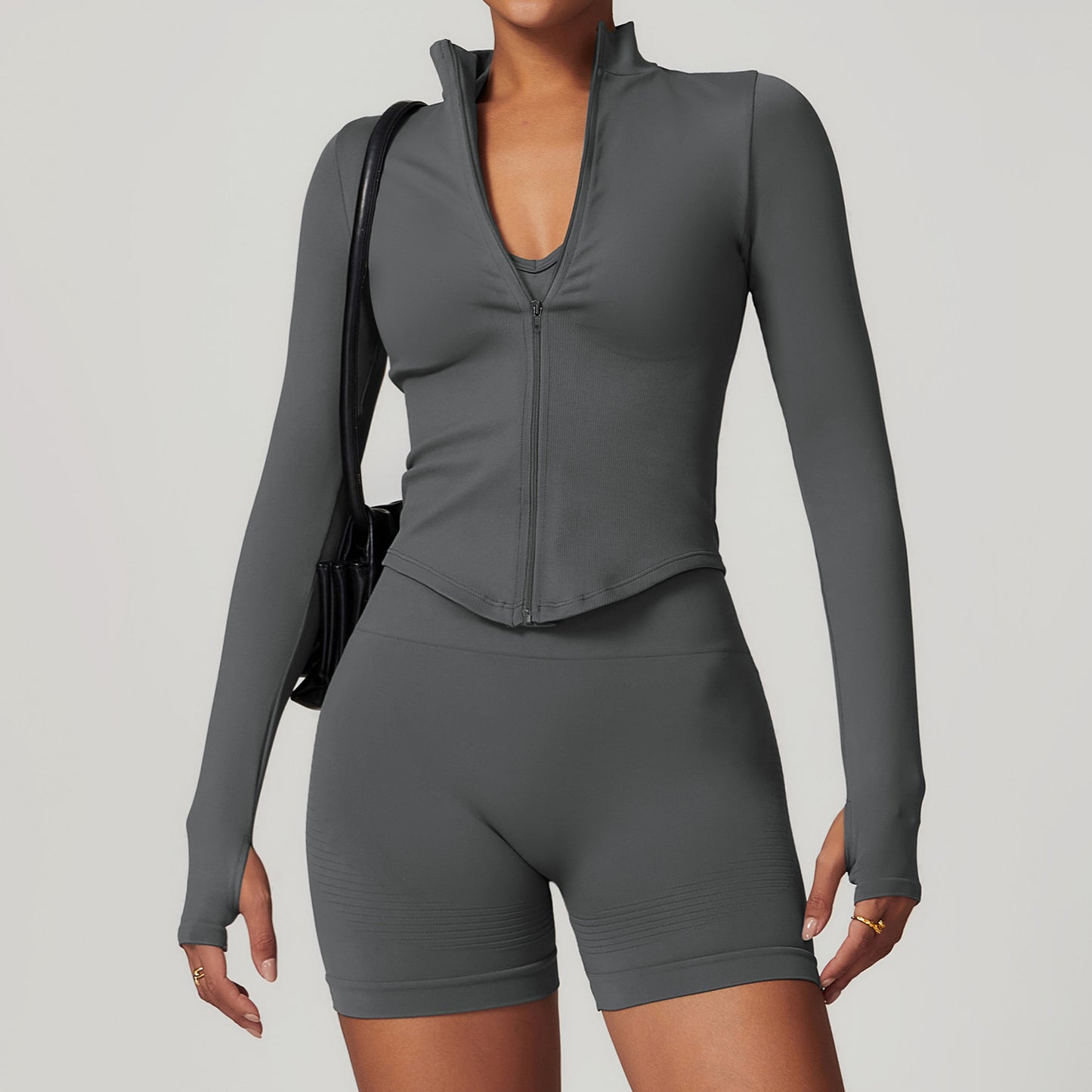 Yoga Jacket Women fitted fitness top quick dry