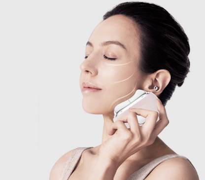 Facial and neck massage scraping board EMS micro lifting and tightening