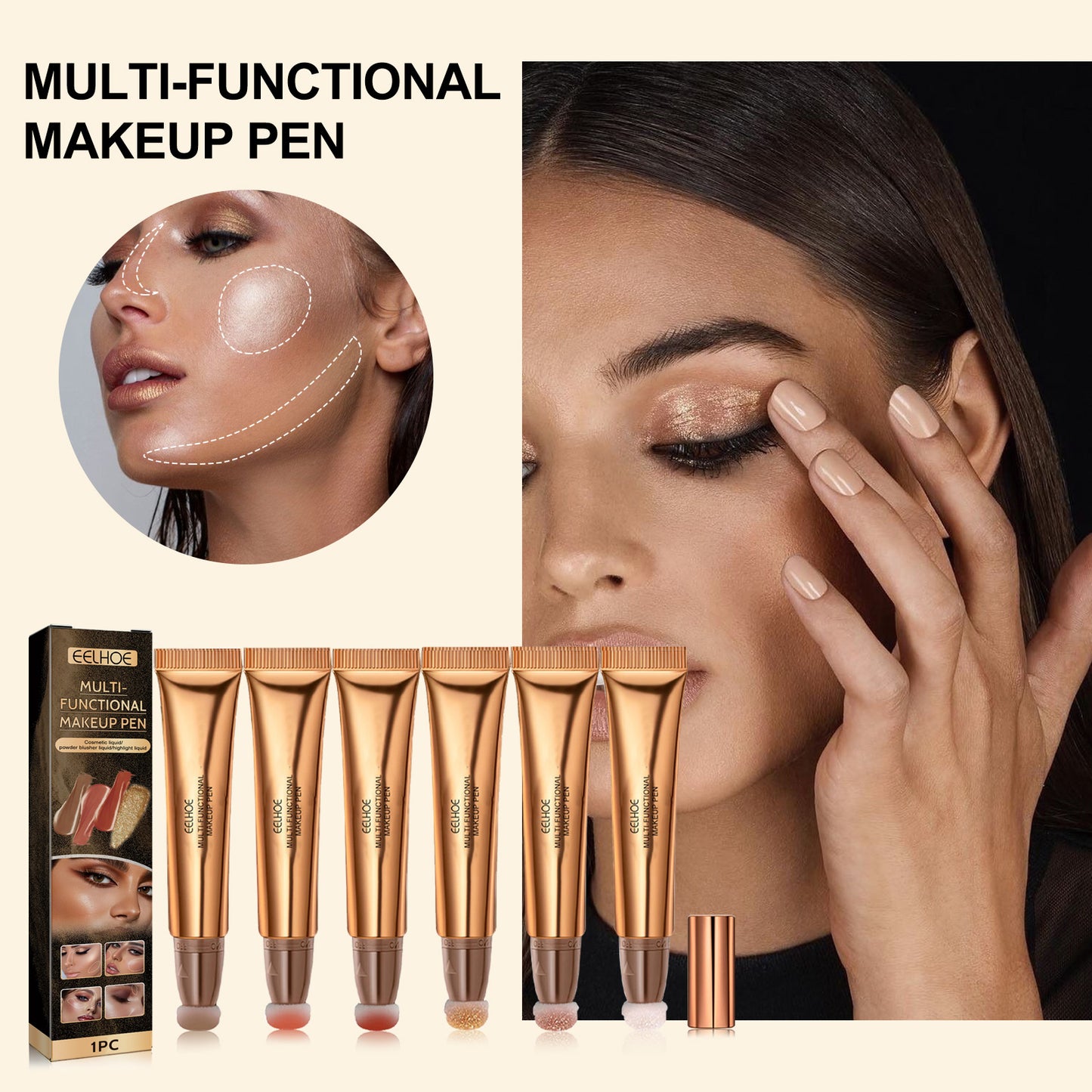 Highlight Natural Three-Dimensional Liquid Contour Beauty Stick