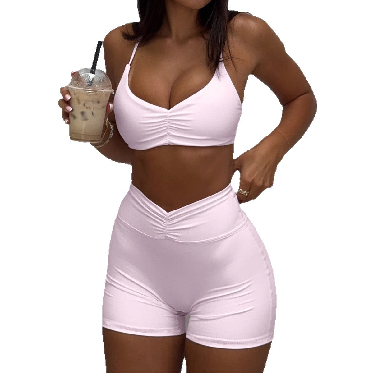 Shorts Two-Piece Set Women's Clothing