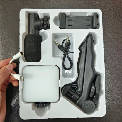 Fill Light with Microphone Set Single Reflex Conference Lamp Handheld