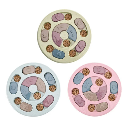 IQ Food Dispenser Slowly Eating NonSlip Bowl Pet Cat Dogs Training Game