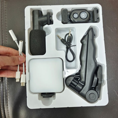 Fill Light with Microphone Set Single Reflex Conference Lamp Handheld